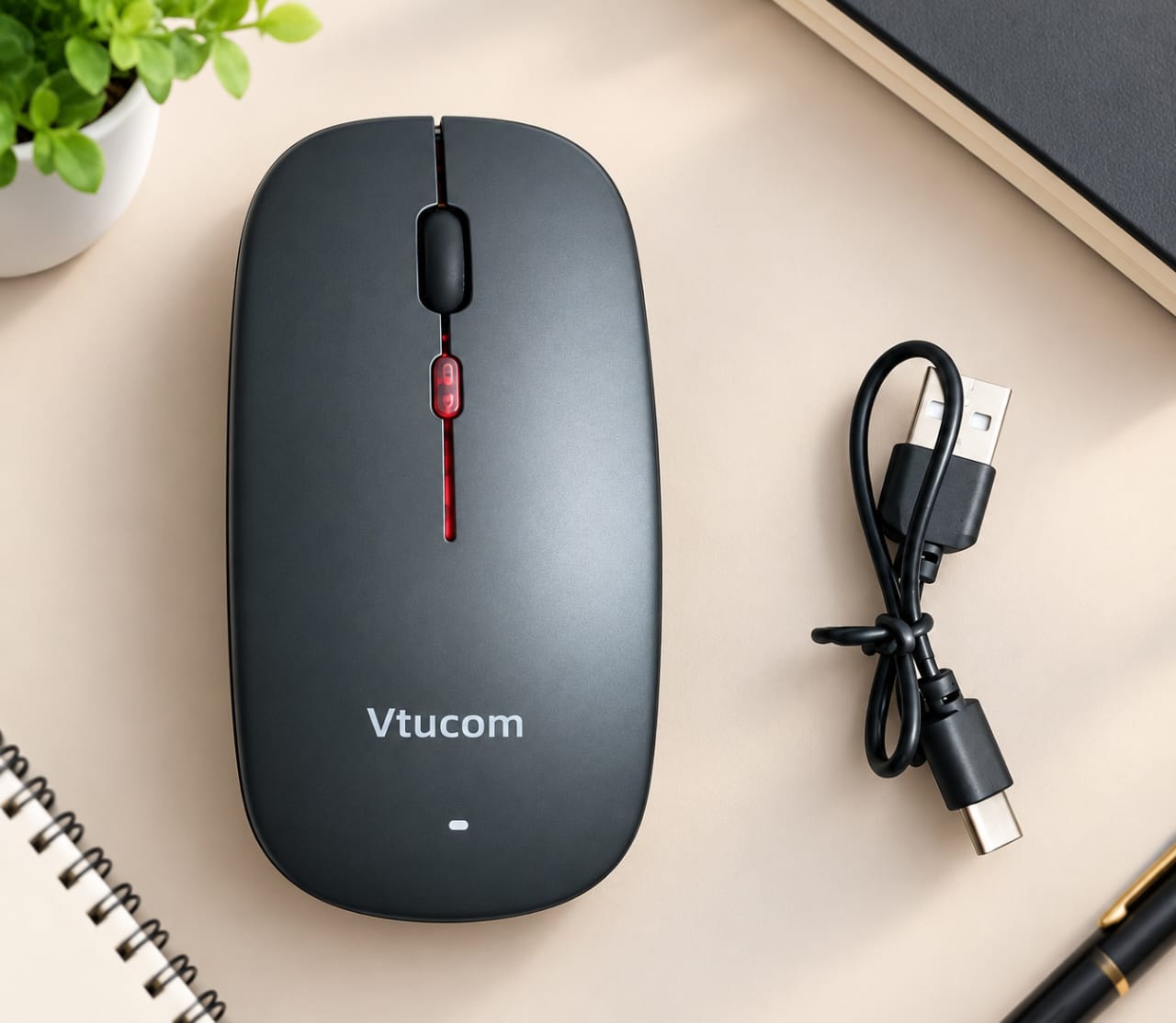 Souris Sans Fil Rechargeable Gris