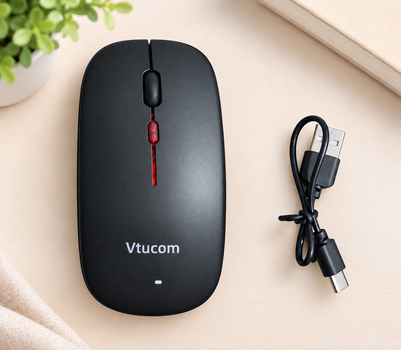 Souris Sans Fil Rechargeable Noir